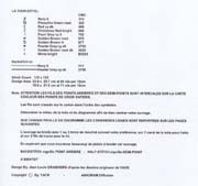 Schema punto croce galline torre eiffel colori