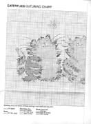 Schema punto croce gatti farfalle 1