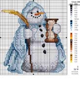 Schema punto croce gennaio