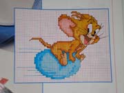 Schema punto croce gerry su palla