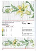 Schema punto croce giglio 1