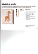 Schema punto croce giraffa colori