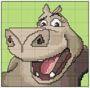 Schema punto croce gloria madagascar