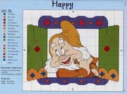 Schema punto croce happy