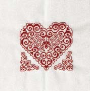 Schema punto croce heart