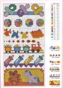 Schema punto croce motivi bebe