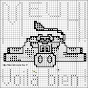 Schema punto croce mucchetta