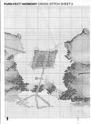 Schema punto croce musica gatti 6