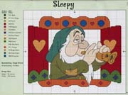 Schema punto croce nano sleepy