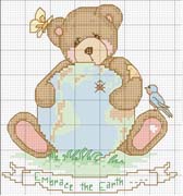 Schema punto croce orso