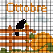 Schema punto croce ottobre