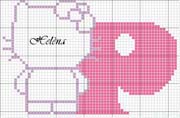 Schema punto croce p hello kitty
