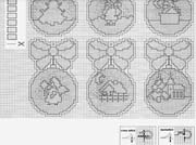 Schema punto croce palline natale 2