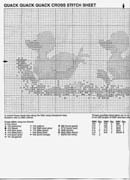 Schema punto croce paperelle 1