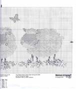 Schema punto croce pecorelle 2