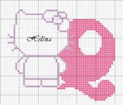 Schema punto croce q hello kitty