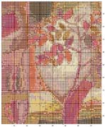 Schema punto croce quadro astratto 7