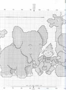 Schema punto croce quadro circo 2