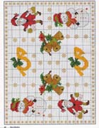 Schema punto croce quadro di natale