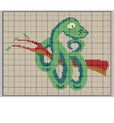 Schema punto croce seprente 2