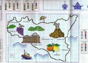 Schema punto croce sicilia