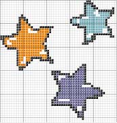 Schema punto croce stelle