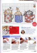 Schema punto croce tazze e gattini