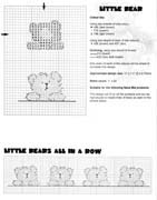 Schema punto croce teddies 3