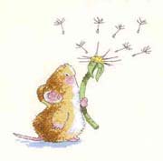 Schema punto croce topino orologio