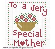 Schema punto croce Very Special Mother