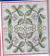 Schema punto croce Vischio 4