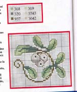 Schema punto croce Vischio 6