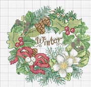 Schema punto croce Winter Colori