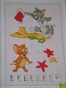 Schema punto croce Tom e jerry