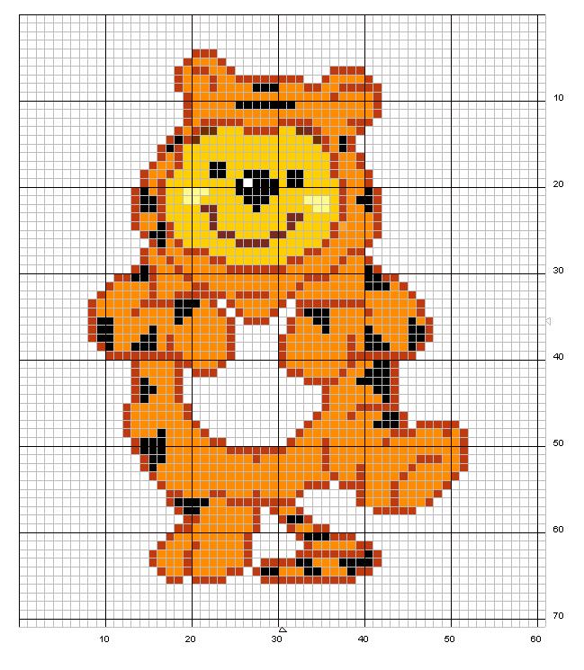 Schema punto croce Winnie