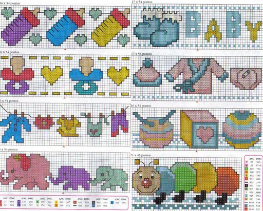 Schema punto croce Baby4