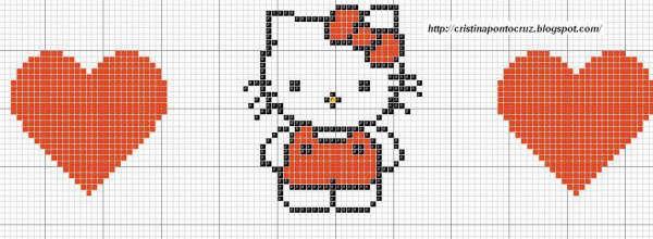 Schema punto croce Hello kitty7