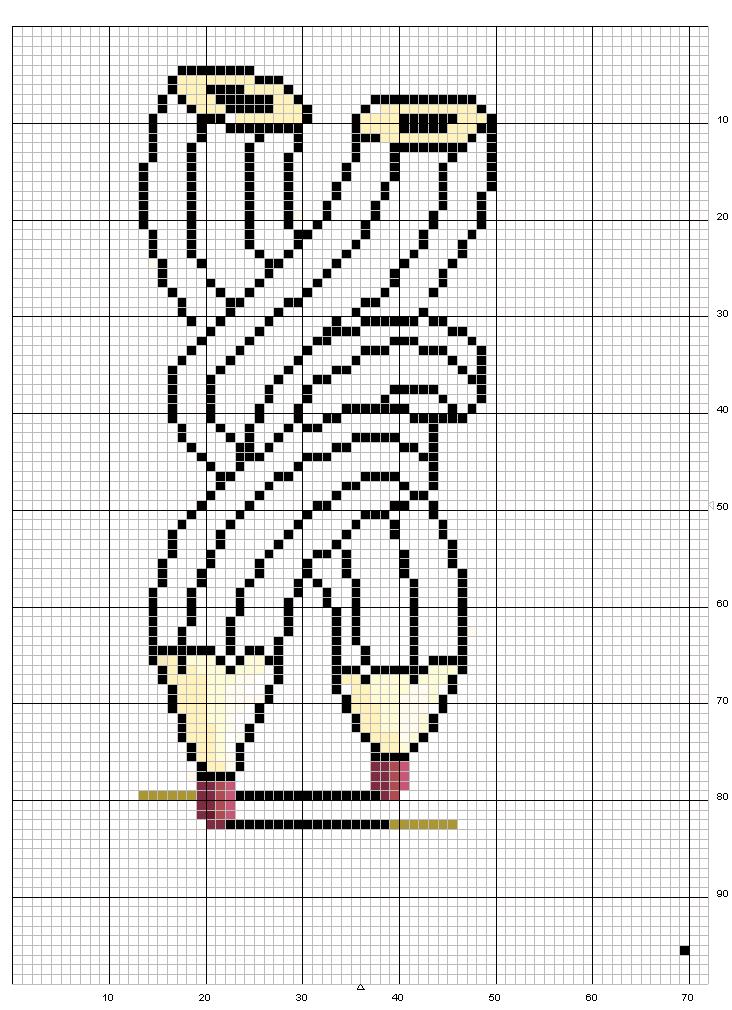 Schema punto croce Matita