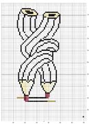Schema punto croce Matita