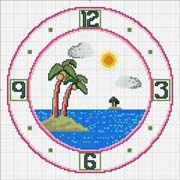 Schema punto croce Orologio1