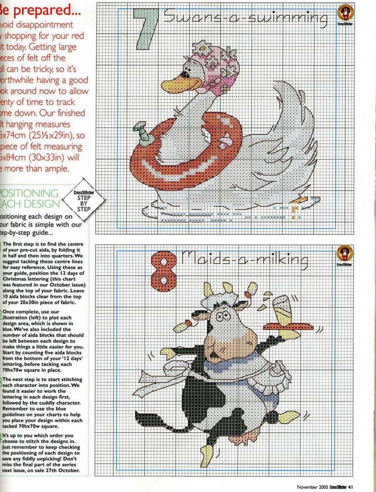 Schema punto croce Animali 24