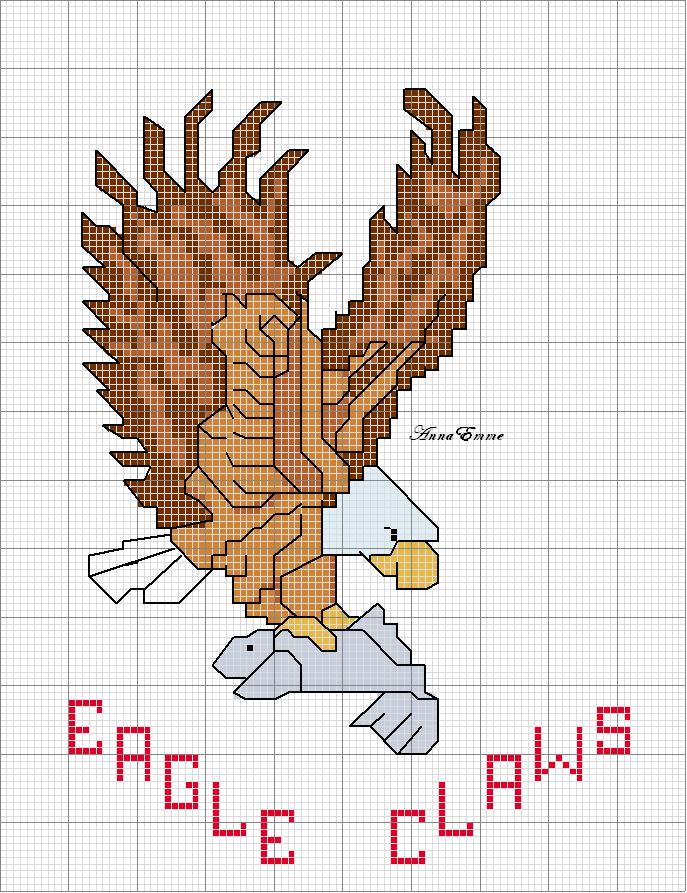 Schema punto croce Aquila big