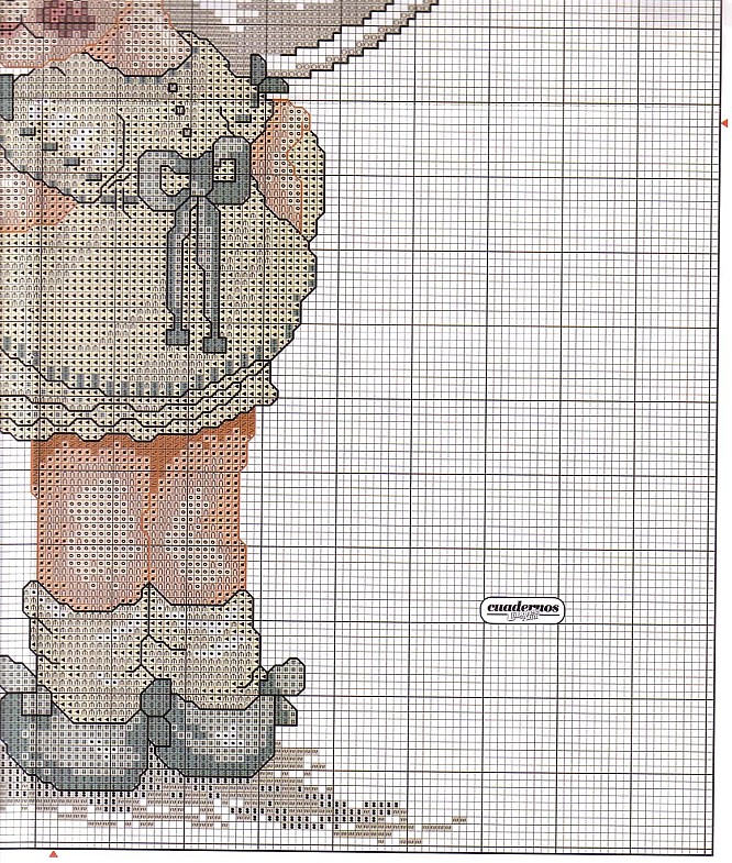 Schema punto croce Bimba 4