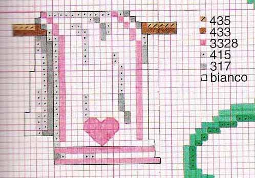 Schema punto croce Boccette 12