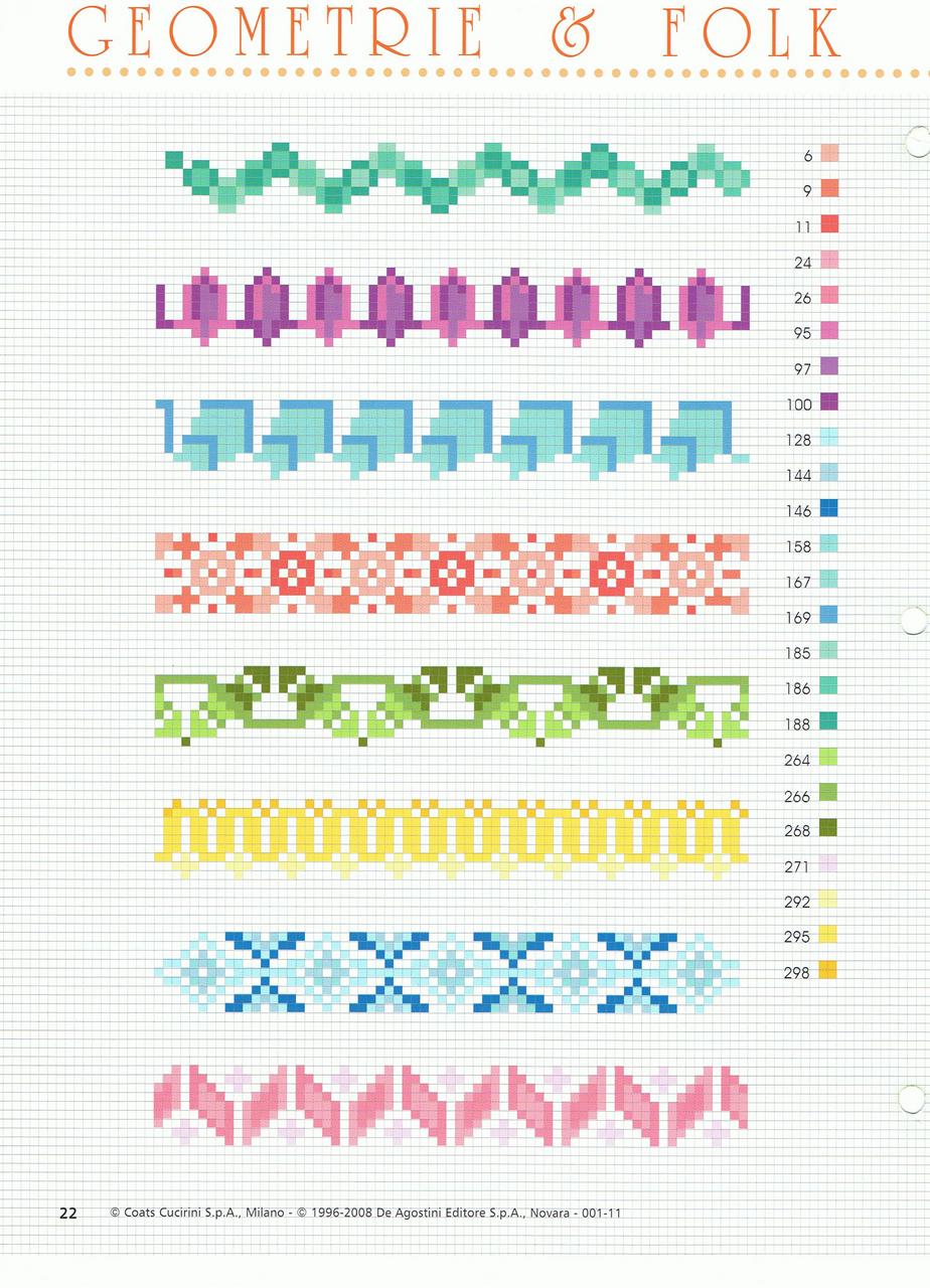 Schema punto croce Bordini 2