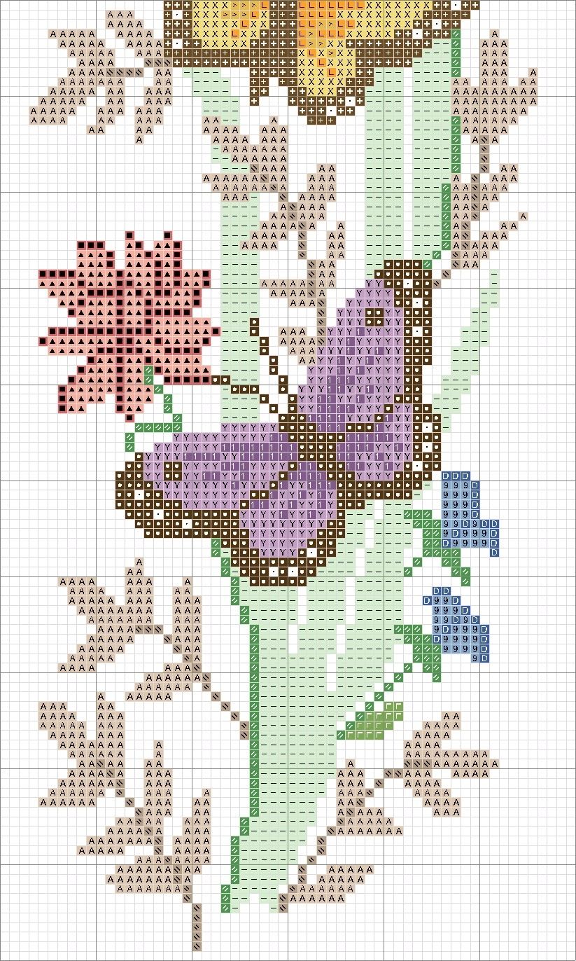Schema punto croce Butterflies 2