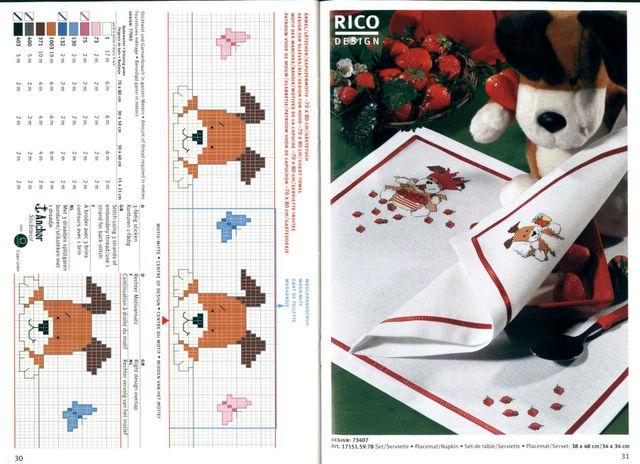 Schema punto croce Cagnolino 5