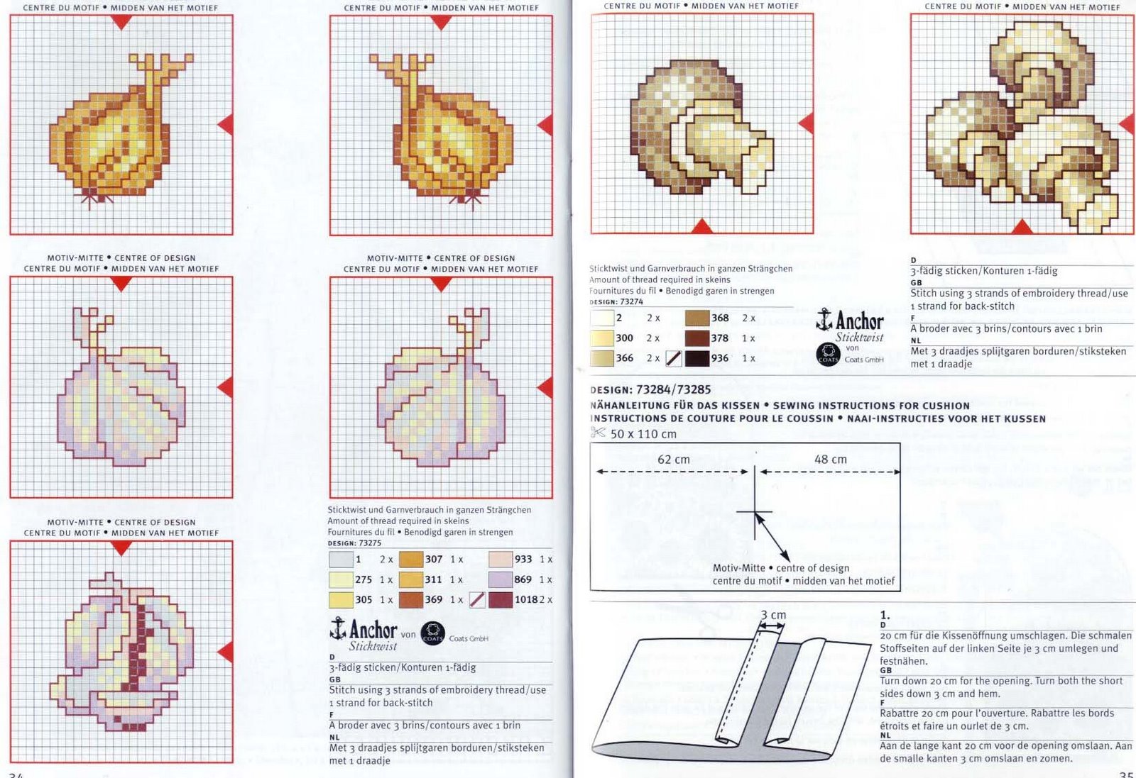 Schema punto croce Cipolline
