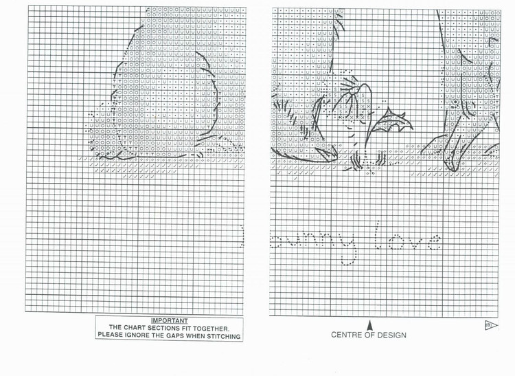 Schema punto croce Conigli innamorati 3