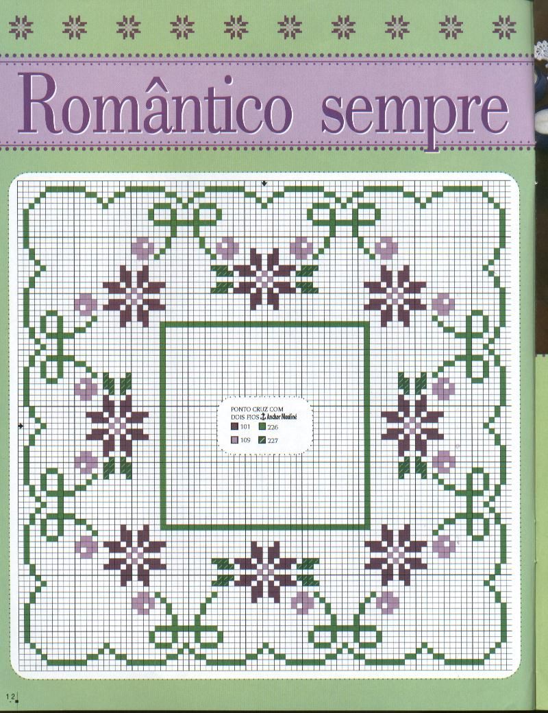 Schema punto croce Cornice 5